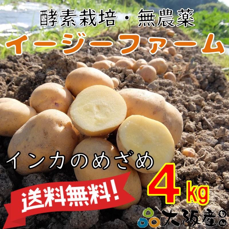 オーガニック 自社農場直送 ジャガイモ インカのめざめ 馬鈴薯系 農薬無散布 ｓ ｌ混合 4kg送料無料 J 005 イージーファームyahoo ショップ 通販 Yahoo ショッピング