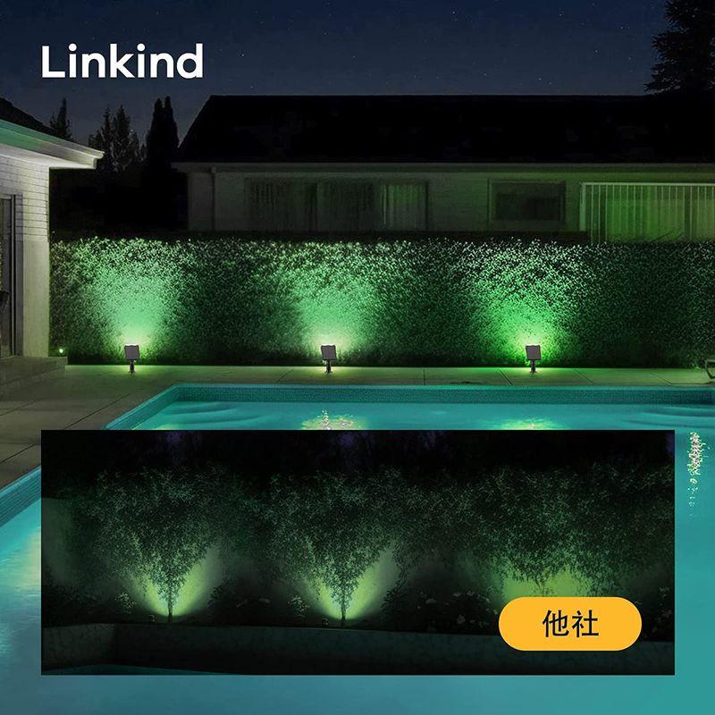 Linkind ソーラーライト 屋外 防水 光感センサー ガーデンライト 小型 自動点灯 10LEDs 超明るい 防犯防災 2WAY装置方法