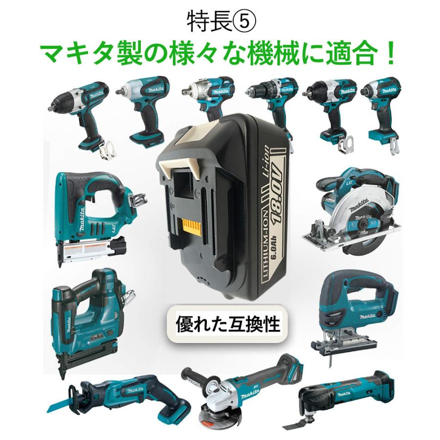 Egghouse Yahoo 店のマキタ 18v バッテリー 2個セット Bl1860 互換バッテリー 電池残量インジケーター付き 6 0ah 一年保証 Bl1860b2ならyahoo ショッピング ランキングや口コミも豊富なネット通販 更にお得なpaypay残高も スマホアプリも充実で