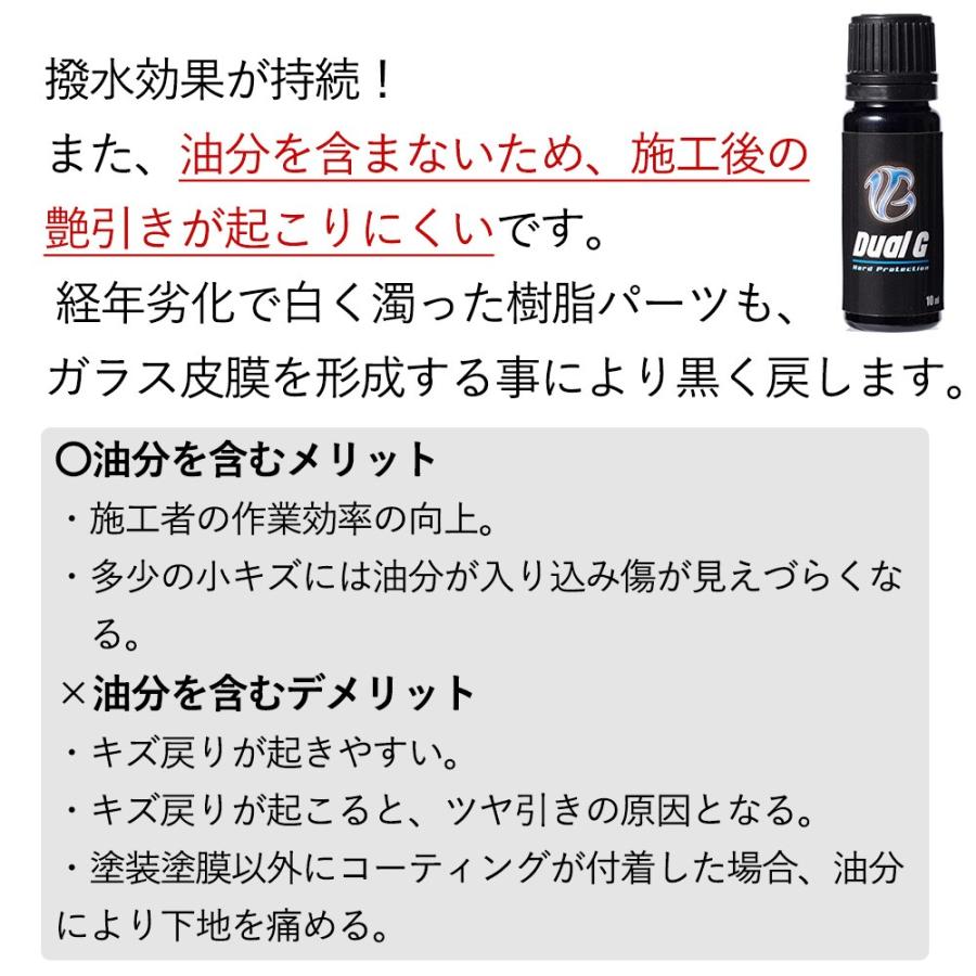 車 ガラスコーティング剤 Dual G 10ml デュアルジー 滑水 効果抜群 推奨適合車種 軽自動車 バイク 自転車 Dual G10 Egghouse Yahoo 店 通販 Yahoo ショッピング