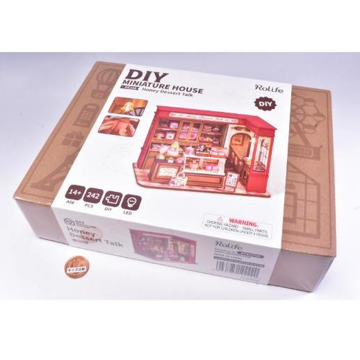 ドールハウス【専用出品】 ROBOTIME ROLIFE DIYミニチュアドールハウスキット 【DG168：Honey