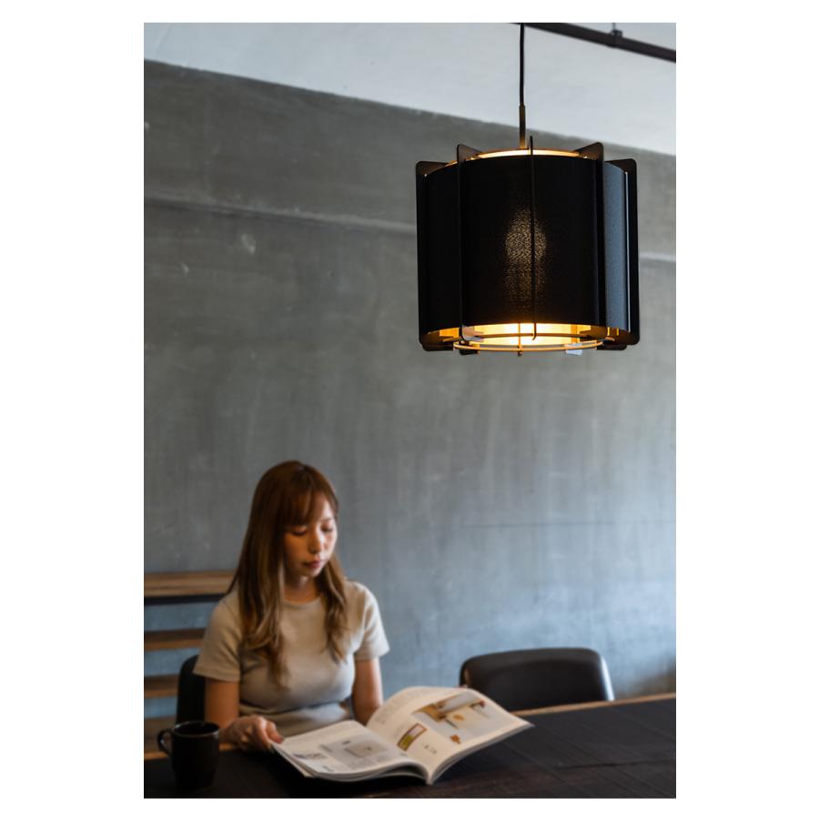 ペンダントライト ファブリックシェード 33cm LED 電球付 EGLO PINETA ブラック リビング ダイニング 照明 おしゃれ インテリア 天井 エグロ 204263Jの画像