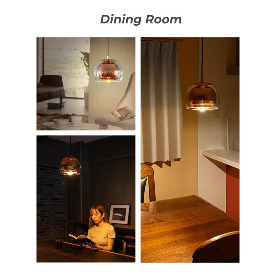 ペンダントライト おしゃれ LED 北欧 照明 かわいい ガラス ブラウン