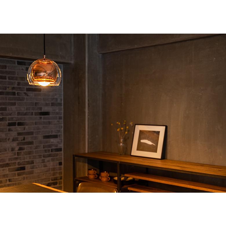 ペンダントライト おしゃれ LED 北欧 照明 かわいい ガラス ブラウン