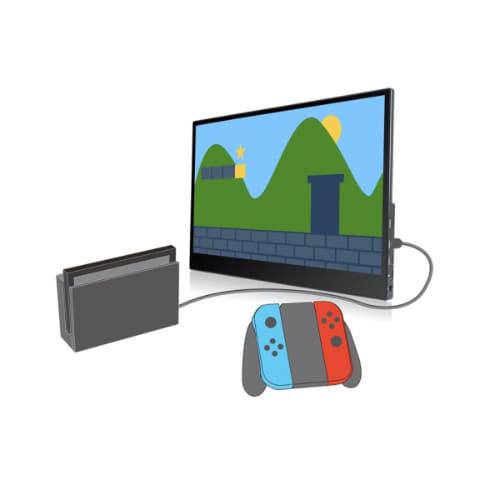 15.6インチIPSパネル フルHDモバイルディスプレイ カバー付き EK-MD156