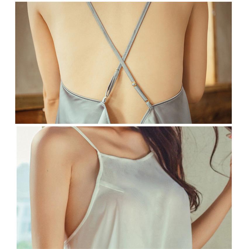 ベビードール 下着 エプロン風 ランジェリー サテン 上下セット