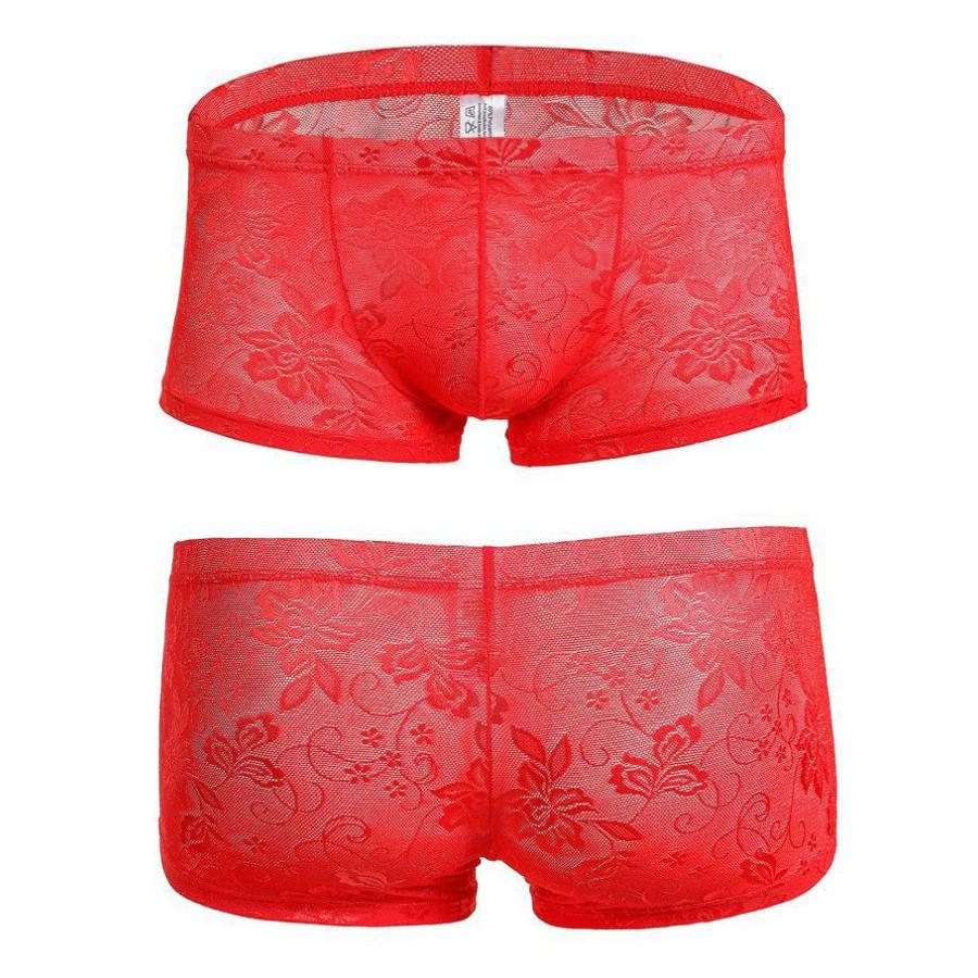 お買い得 メンズ ボクサーパンツ レース シースルー 男性下着 ボクサーブリーフ 通気性良い 快適 総レース セクシー 得トク2weeks セール 人気