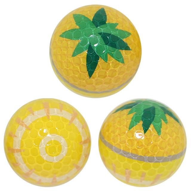 パイナップル ゴルフボール 3球セット 全面プリント おもしろ ゴルフボール フルーツ Golf Balls Ball 111 ゴルフ コンペ景品のエンタメゴルフ 通販 Yahoo ショッピング