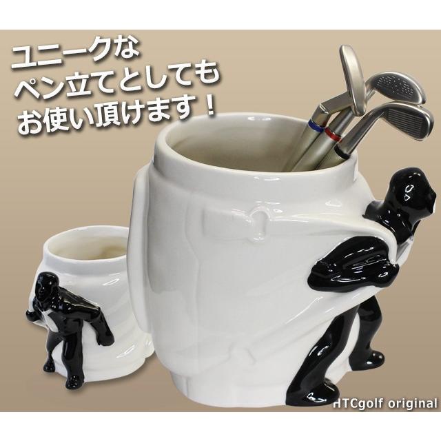 ゴルファー湯呑(ゴルフ おもしろ 面白 雑貨 グッズ 食器)(ゴルフコンペ