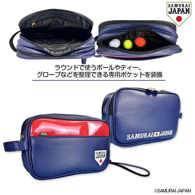 侍ジャパン カートポーチ SAMURAI JAPAN 野球 日本代表(グッズ ラウンドバッグ カートバッグ)の画像