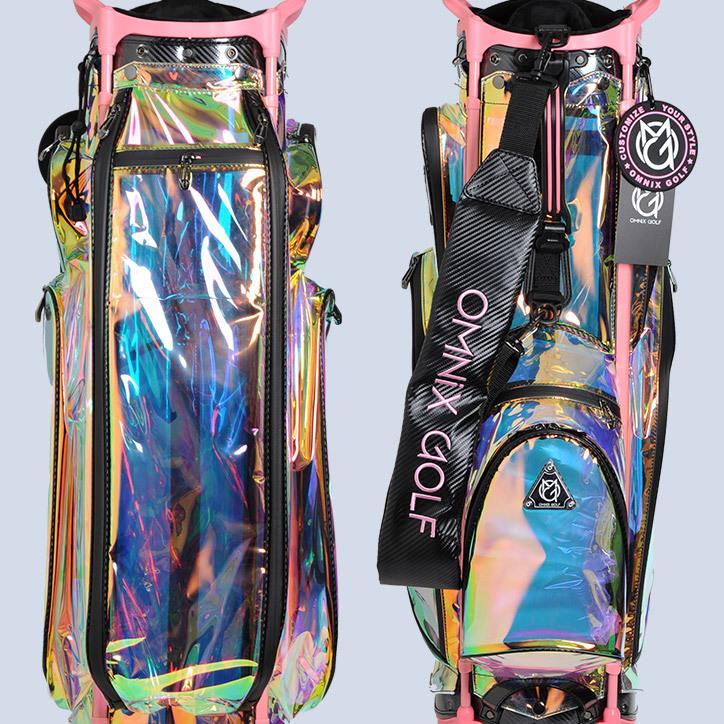 OMNIX GOLF/オムニックス ゴルフ キャディバッグ レインボー ピンク ...