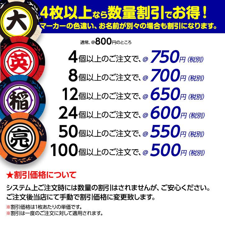 オラのカジノチップマーカー ゴルフマーカー 名入れ カジノマーカー(メール便対応可)|egolf|04