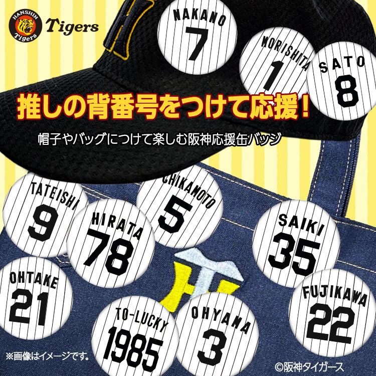 阪神タイガース #65 湯浅京己 缶バッジ（背番号デザイン） 2026年
