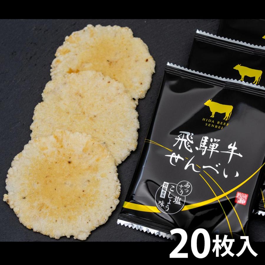 煎餅 せんべい 飛騨牛せんべい 20枚入り 化粧箱 飛騨牛 袋入り 飛騨 お土産 ギフト 手土産 お中元 お歳暮 母の日 父の日 敬老の日 | 