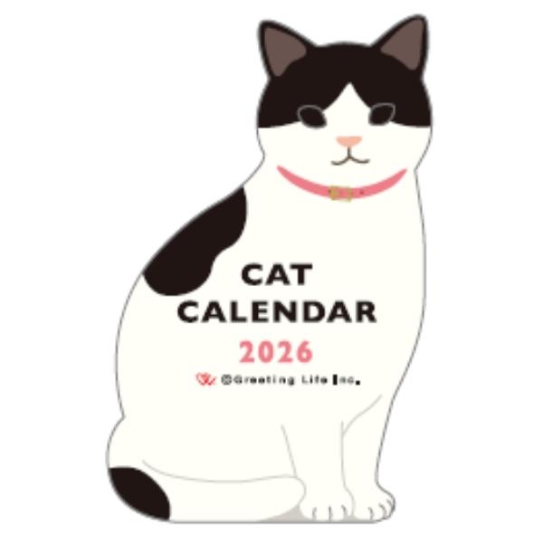 アニマルダイカットカレンダー（ねこ）2026 | 