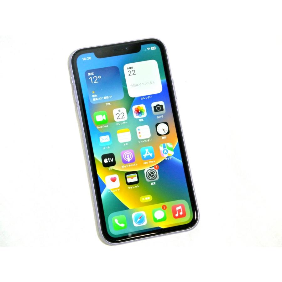 Dランク品（中古難有IMEIチェック＝【-】各キャリアに登録がありませんでした。iPhone 11 128GB SIMフリー [パープル]｜egqtc51401｜02