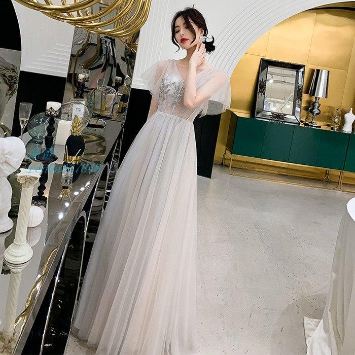 珍しい カラードレス 演奏会用ドレス 半袖 ロングドレス パーティードレス ウェディングドレス 結婚式 前撮り コンサート ドレス 二次会 花嫁 ピアノ 結婚式 発表会 セール Www Skylanceronline Com