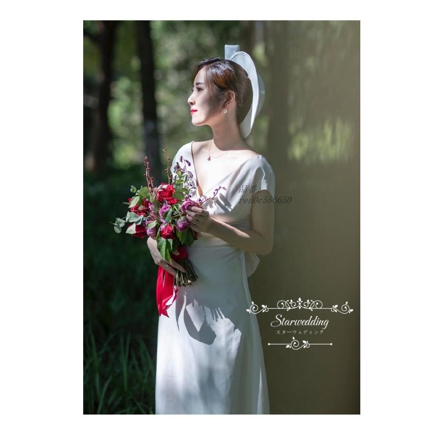 ウェディングドレス 白 ウエディングドレス セミオーダードレス パーティードレス ブライダル マーメイドライン ロングドレス 二次会 披露宴 演奏会 結婚式 花嫁 素晴らしい外見 マーメイドライン