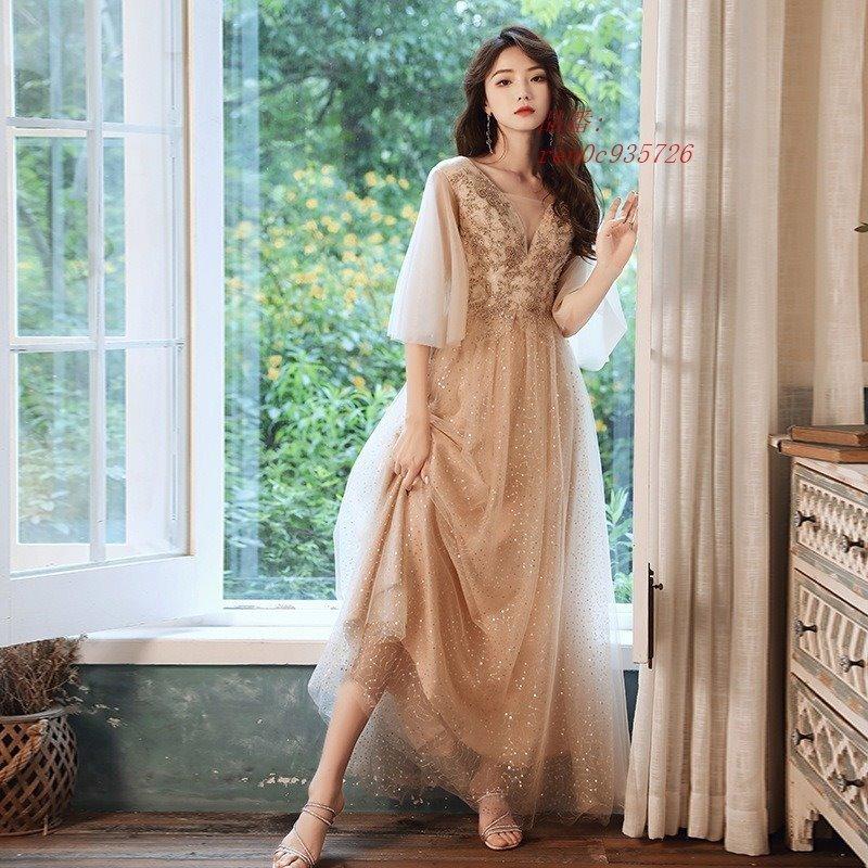 新発売 パーティードレス 成人式 パーティードレス ワンピース パーティードレス 結婚式 二次会 花嫁ロングドレス お呼ばれ 挙式 演奏会 冬 パフスリーブ 姫系 パーティドレス サイズ S Www Meyer Be