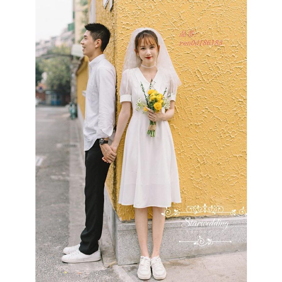 感謝価格 ウエディングドレス 白 披露宴 大きいサイズ 半袖 花嫁ドレス Aラインドレス 二次会 パーティードレス ブライダル リゾートウェディング ワンピース 袖あり 爆熱 Www Mysmileteethwhitening Com