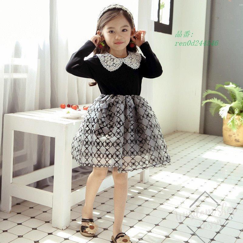 子供 ワンピース 子供服 プリンセス スカート 長袖 キッズ 韓国子供服 フォーマルドレス ファイクファー 秋 春秋 女の子 かわいい ガールズ 冬 発表会 おしゃれ