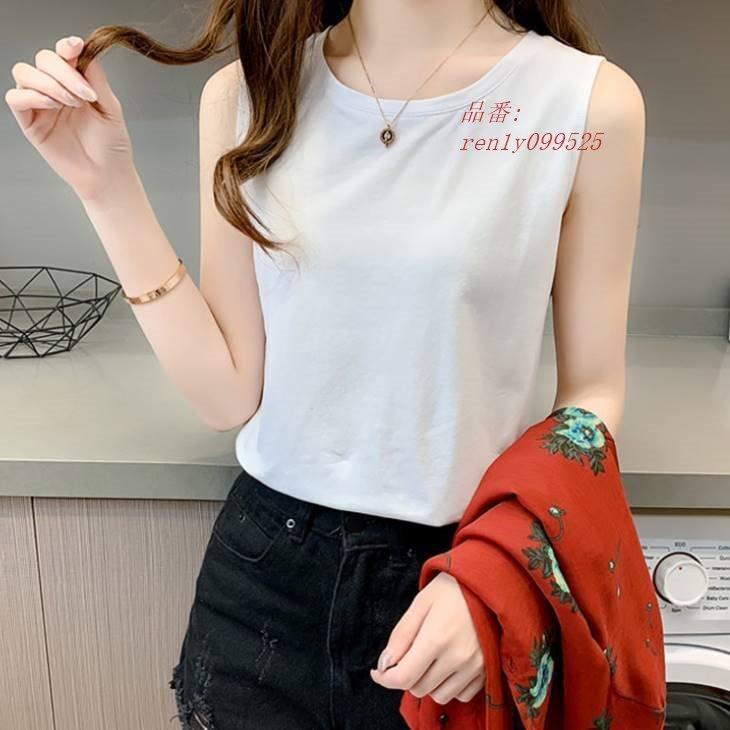 タンクトップ レディース レディースタンクトップ ラウンドネック 無地 インナー ノースリーブ コ 着回し レイヤード 重ね着 シンプル レディースファッション おすすめ