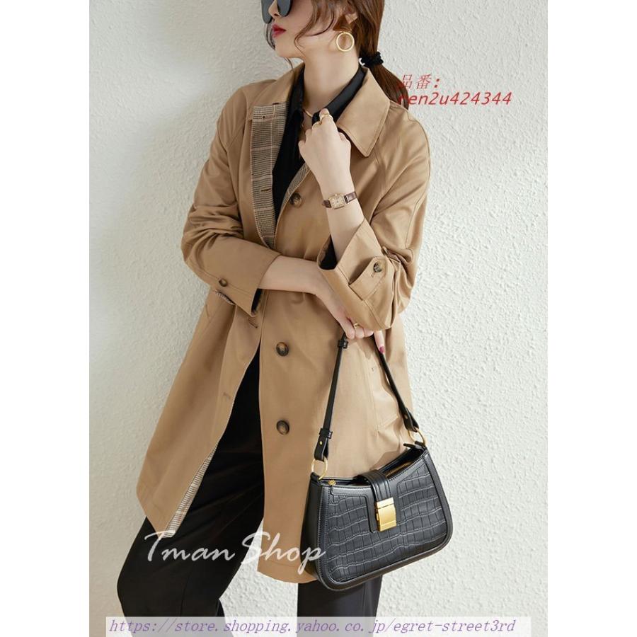 一部予約販売 トレンチコート レディース 春 ロング丈 カジュアル 通学 オシャレ Ol 春秋 コート アウター 新作 無地 通勤 上品 コート サイズ M