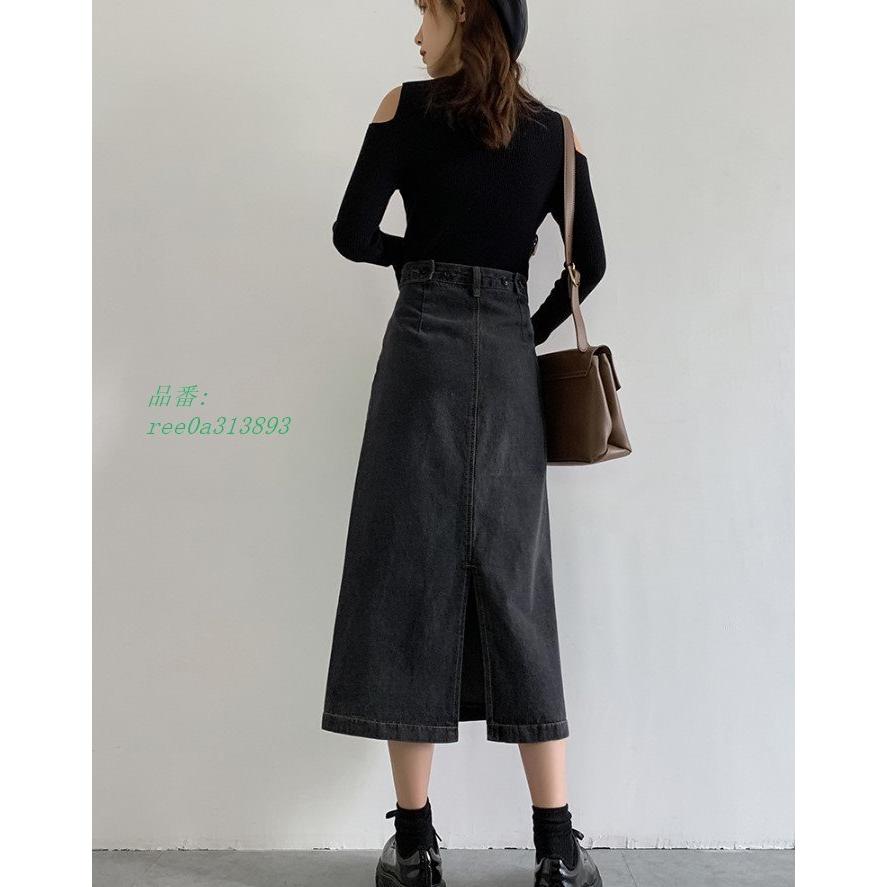 22新発 ボトムス スカート レディース デニムスカート ロングスカート 冬 秋 デニムスカート ロングスカート ハイウエスト デニム スカート ボトムス フレアスカートコーデ きれいめ カジュアル Ol Aライン ミモレ 秋 レディース Www Threeriversofs Com