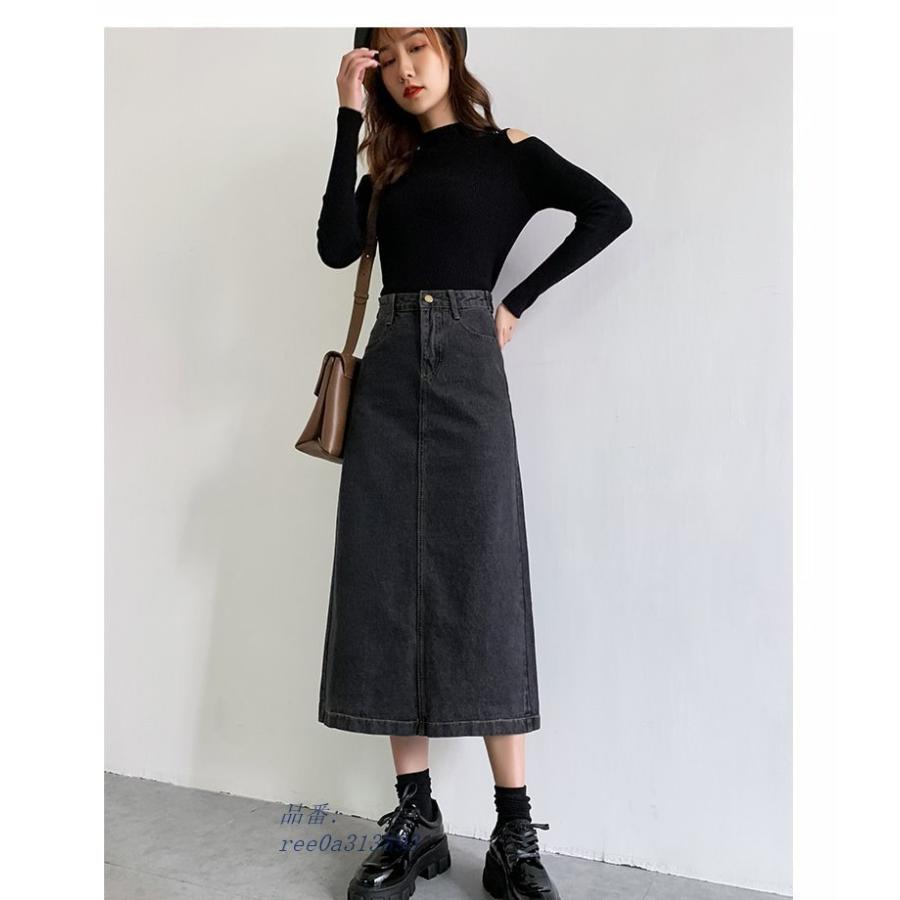 22新発 ボトムス スカート レディース デニムスカート ロングスカート 冬 秋 デニムスカート ロングスカート ハイウエスト デニム スカート ボトムス フレアスカートコーデ きれいめ カジュアル Ol Aライン ミモレ 秋 レディース Www Threeriversofs Com