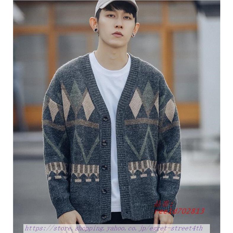 割引発見 カーディガン ニット 秋 カジュアル 長袖 ジャケット メンズニット 冬 厚手 トップス 前開 セーター メンズ ニット セーター サイズ L Hassoncaterers Com