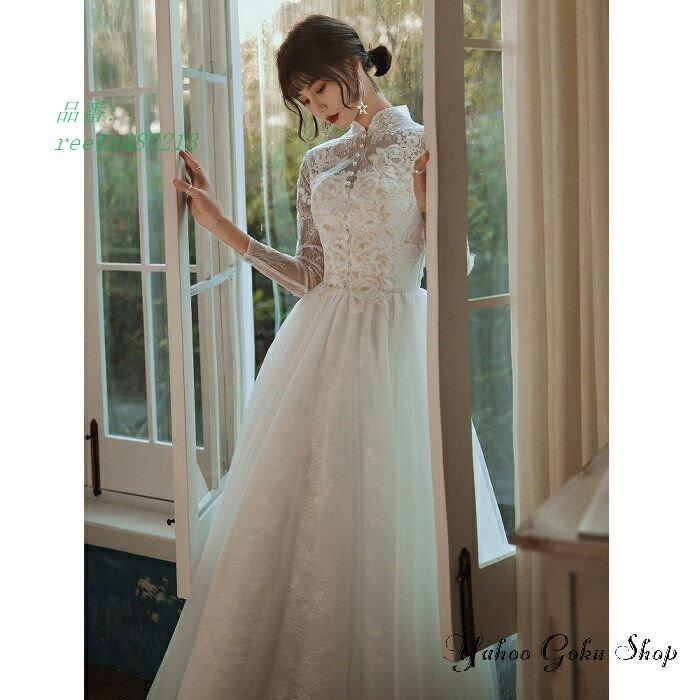 ウェディグドレス 結婚式 花嫁二次会 白 Aラインドレス 花嫁 二次会 大きいサイズ 海外挙式 ワンピース ドレス