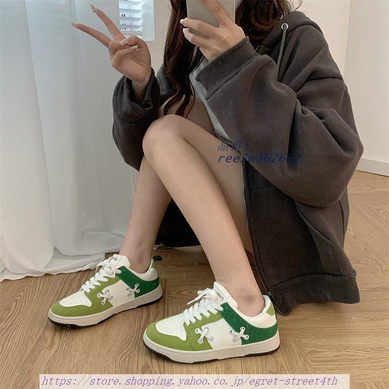 レディース スニーカー カジュアル運動靴 旅行 スポーティー ウォーキング 学生 オシャレ 女子靴 フラットヒール スクール Tqobmqjad6 レディースファッション Tdsc Sn