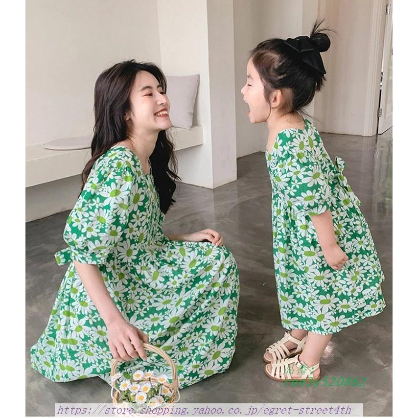 親子セットワンピース親子リンクコーデ