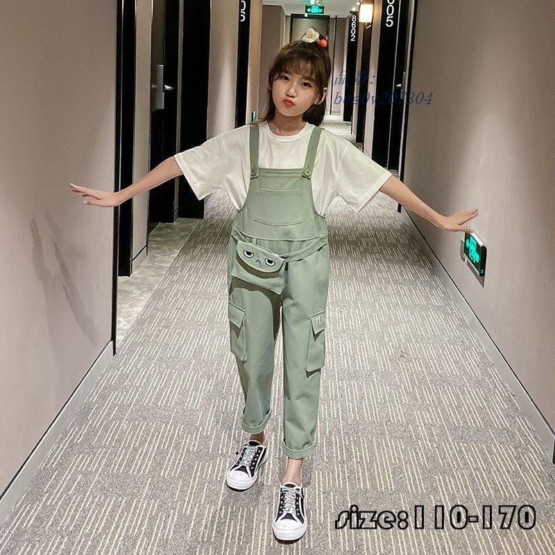 オーバーオール オールインワン ゆったり 子供服 プリント パンツ 入学式 春秋 女の子 長ズボン 可愛い カジュアルパンツ 卒園式 ハイウエスト きれいめ 贅沢屋の