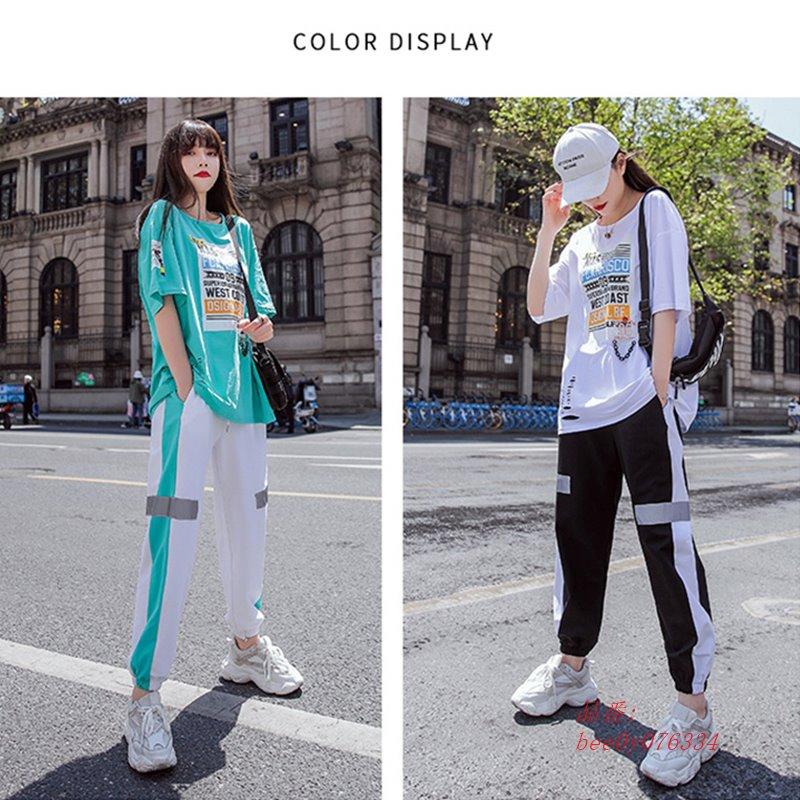 セットアップ レディース トップス パンツ ストリート系 原宿 ヒップホップ Jazz 韓国ファッション スポーツスーツ ダンス衣装 ジャズダンス 演出服 最高の