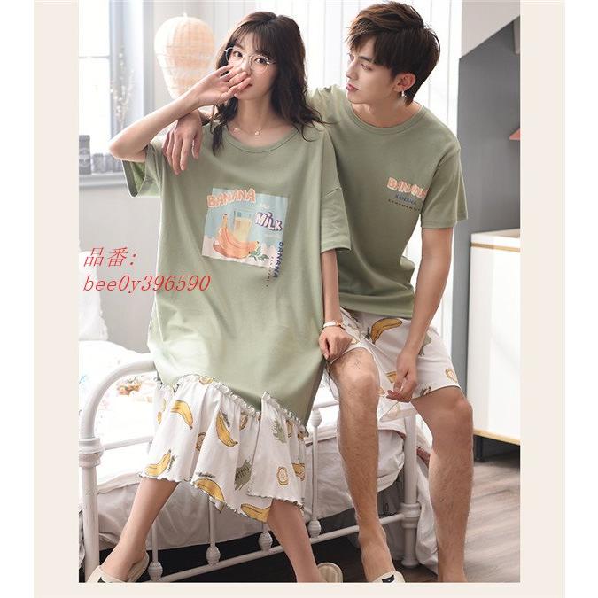 魅力的な価格 ペア パジャマ パジャマ レディース 前開き 半袖 ルームウェア 夏 パジャマ メンズ ワンピース パジャマ 部屋着 パジャマ 韓国風 パジャマ カラー 写真をご参考下さい Www We Job Com