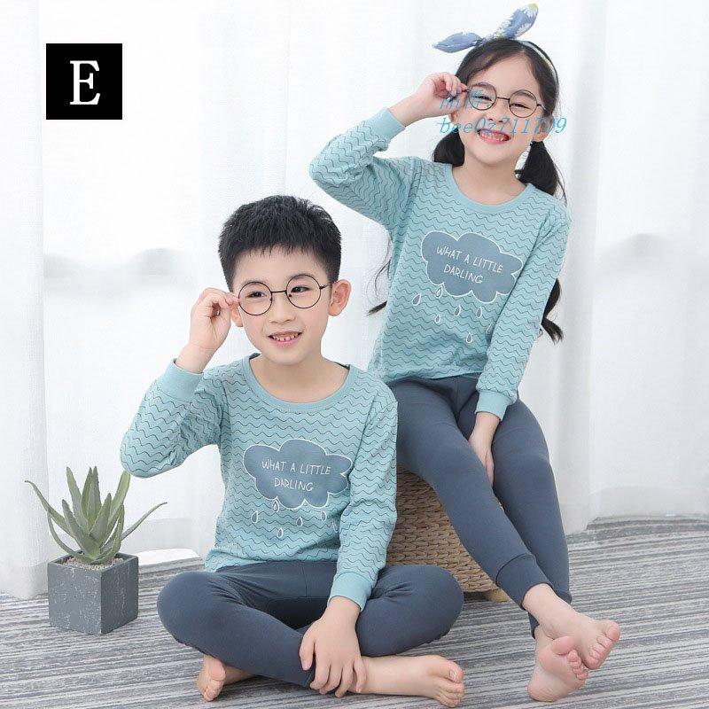 キッズ パジャマ 子供パジャマ セットアップ 女の子 男の子 長袖 可愛い トップス ルームウェア 寝巻き プリント 男女兼用 ズボン 春秋 ベビー 100 綿 部屋着 楽天ランキング1位