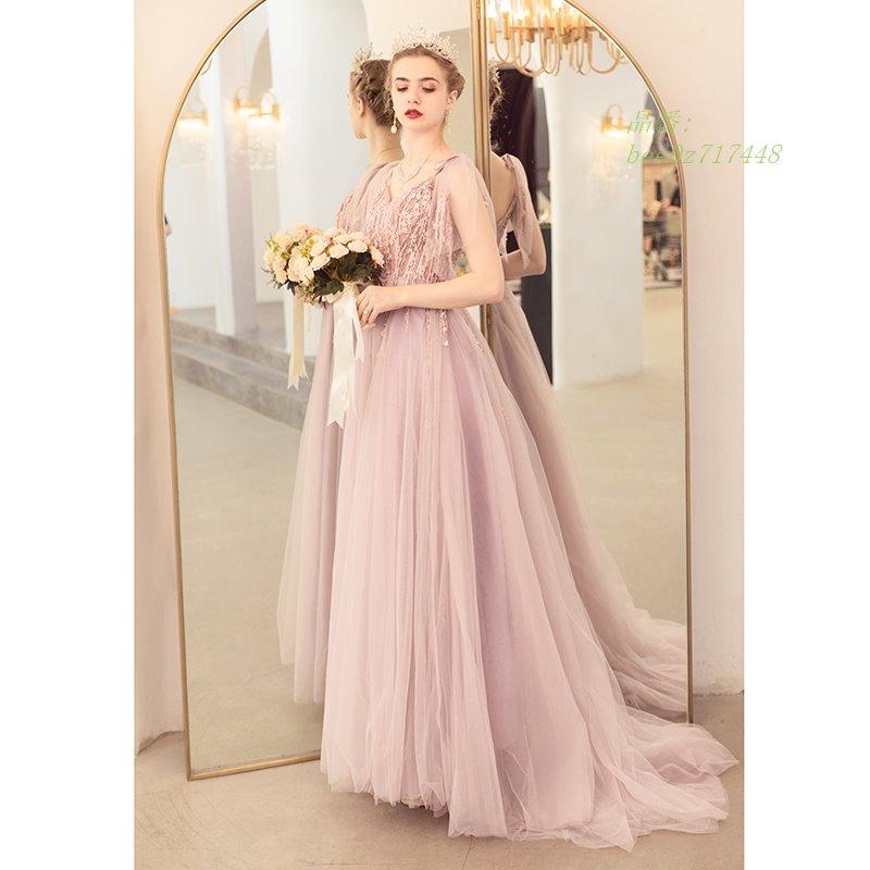 数量限定価格 カラードレス 大きいサイズ Aラインドレス コンサート ドレス 花嫁 二次会 フォーマルドレス 結婚式 パーティードレス 発表会 ピンク 演奏会 ロングドレス カラードレス サイズ Xxxl Vesismin Com