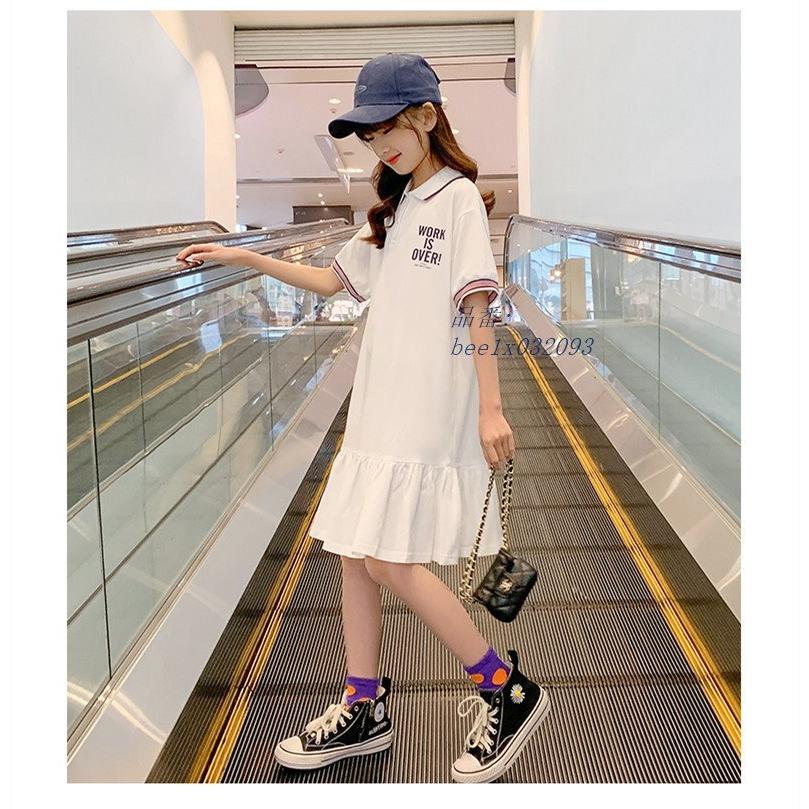 ポロワンピース キッズ 子供服 女の子 夏 半袖ワンピース 130 可愛い 140 普段着 新品 1 夏着運動着 150 カジュアル キッズワンピース ゆったり 大特価