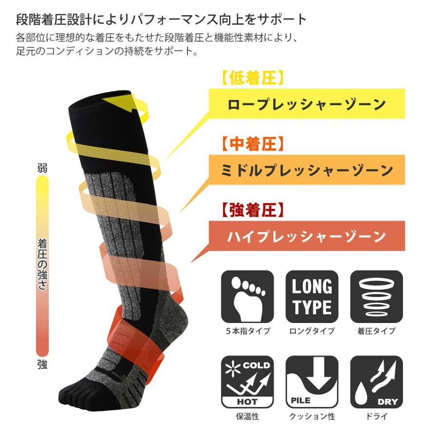 VAXPOT（バックスポット） スノーボード スキー ソックス 五本指