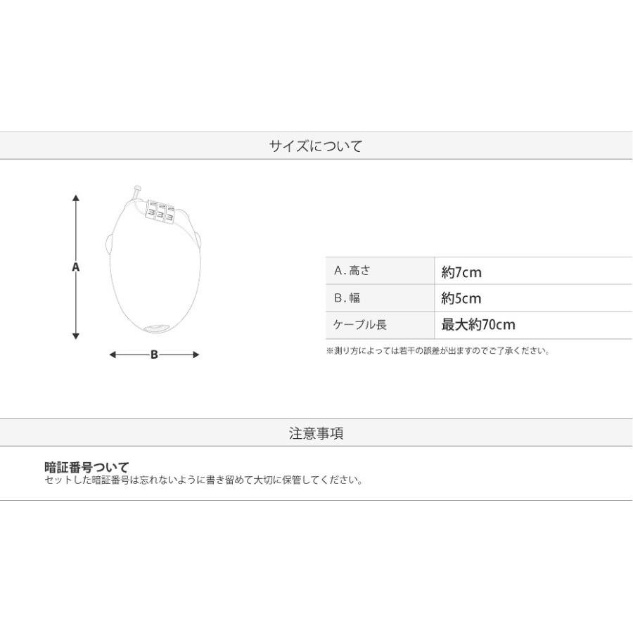 ケーブルロック ケーブル長70cm スノーボード 板 盗難防止に Va Egs Direct 通販 Yahoo ショッピング