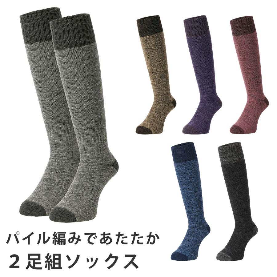 VAXPOT（バックスポット） スキー スノーボード 靴下 2足組 レディース