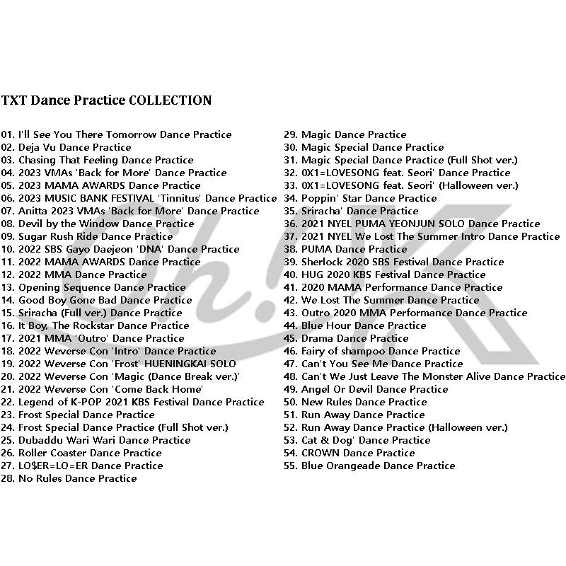 K-POP DVD TXT 2024 DANCE PRACTICE TXT トゥモローバイトゥゲザー ヨンジュン スビン ヒュニンカイ テヒョン ボムギュ PV KPOP DVD｜egshop｜02