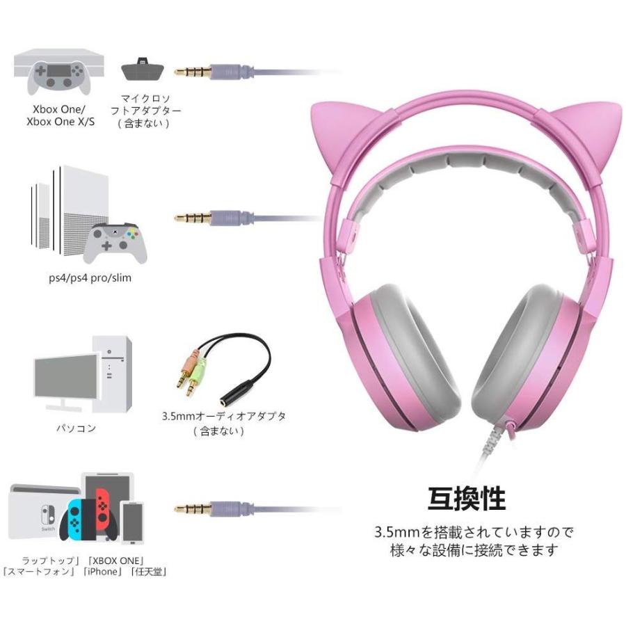 Somic G951s Pink ヘッドフォン ゲームヘッドホン 可愛い 高音質 猫耳ヘッドホン 3 5ｍｍ端子 マイク付き 有線 スマホ 013 Ehstyle 通販 Yahoo ショッピング