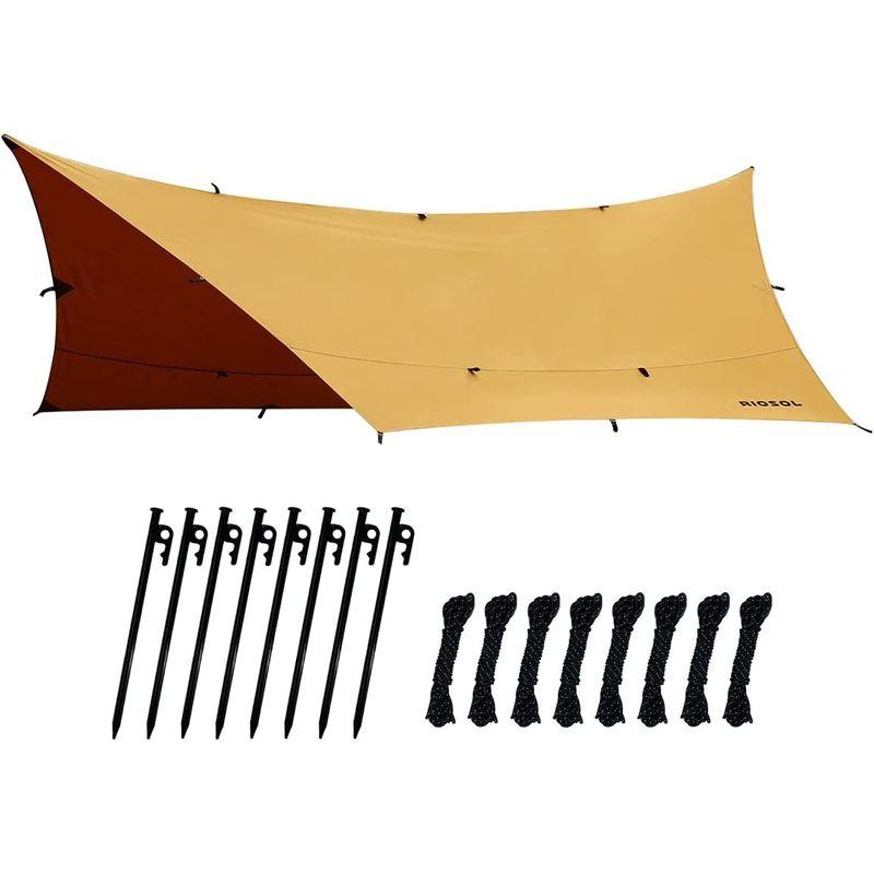 RIOSOL リオソル フレキシブル・ポリコットン・ヘキサタープ タン キャンプ アウトドア オープンタープ おしゃれ レジャー バーベキュ リオソル フレキシブル ポリコットン ヘキサタープ タン キャンプ アウトドア オープンタープ おしゃれ レジャー バーベキュ ロープ