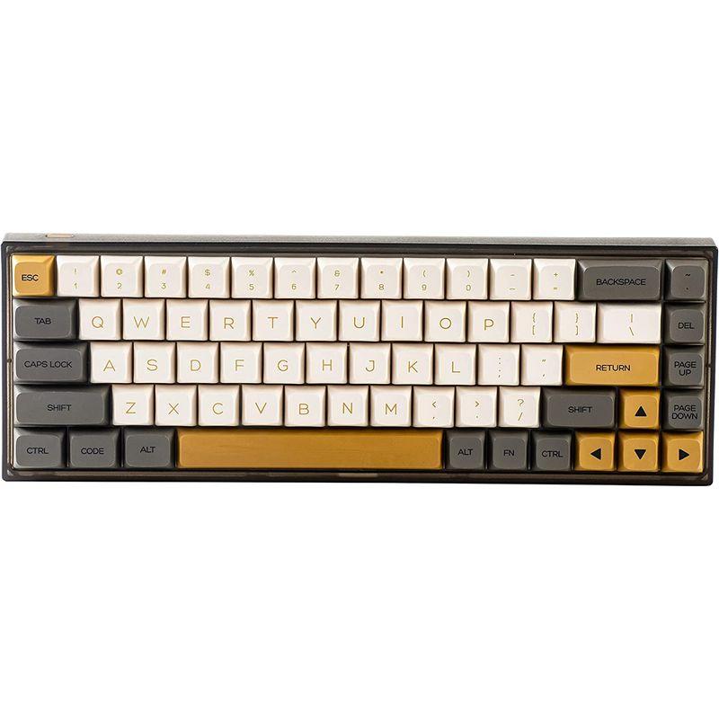 低価格の低価格のYUNZII KC68 ホットスワップ可能なメカニカルキーボード 68キーゲーミングキーボード 半透明のABSケース付き Mac Win G キーボード YUNZII KC84 Pro ホットスワップ可能なメカニカルキーボード 84キーゲーミングキーボード 半透明のABSケース Mac Win