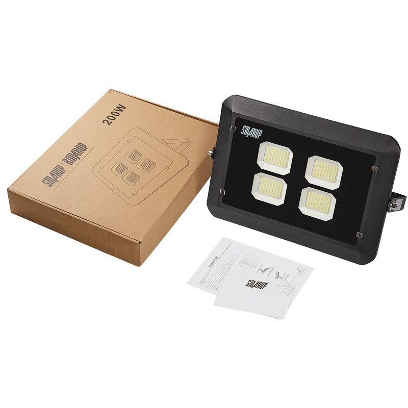 SMARUP200W LED投光器 2000W相当 超薄型LEDライト 広角広範囲昼光色 IP66防水防塵 室内 屋外照明 - 6