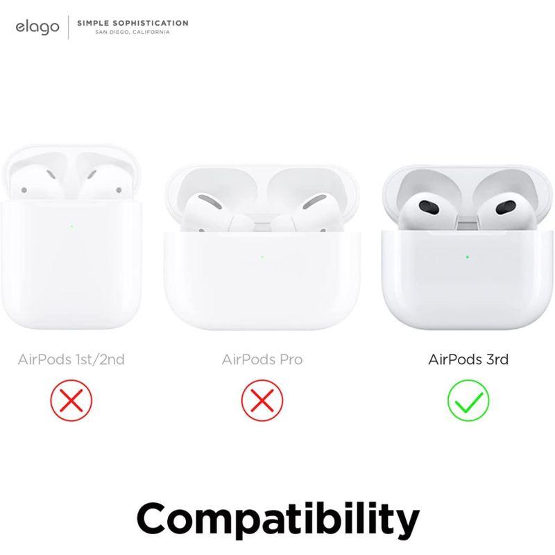 elago AirPods 3 対応 ケース 落下防止 カラビナ 付 本革 レザー カバー 一枚 革 シンプル レザーケース ケースカバー｜eh-style｜08