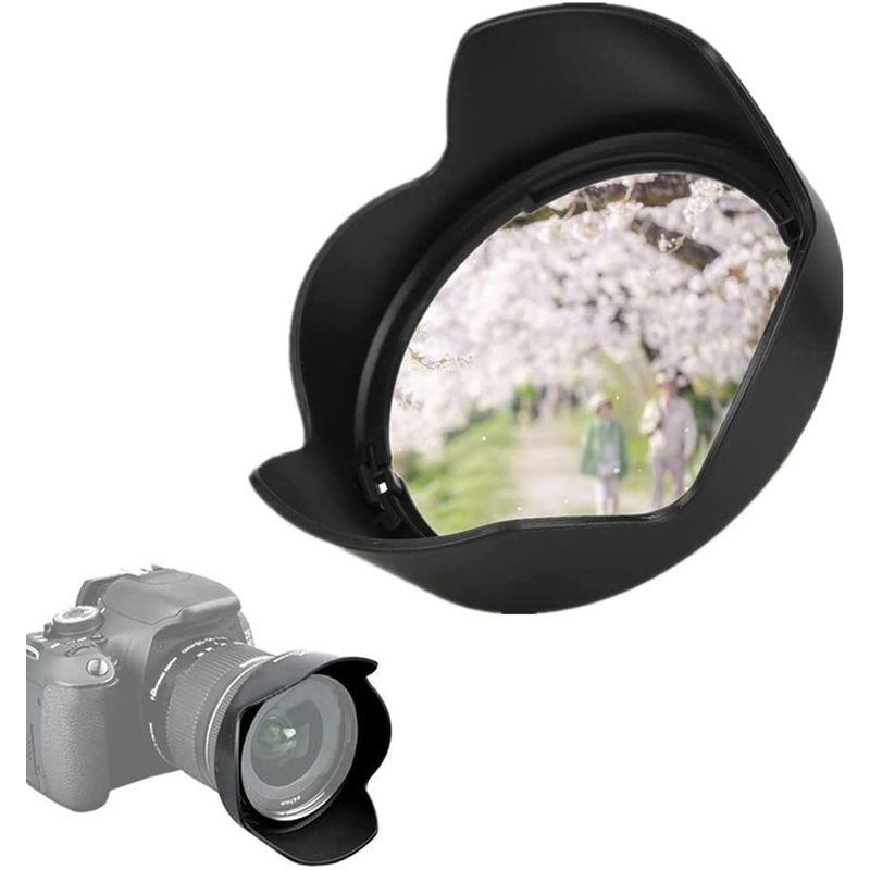 可逆式カメラレンズフード キヤノンCanon EF-S 10-18mm f4.5-5.6 IS STMレンズ用 花形レンズフードマウント レ｜eh-style｜07