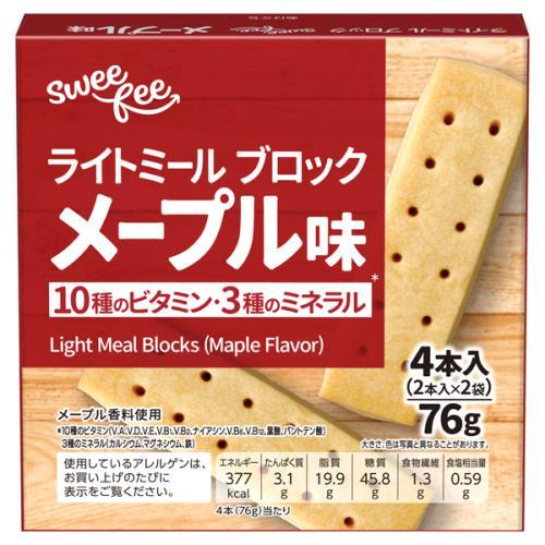 スウィーフィー　ライトミールブロック　メープル　76ｇ（4本入）×10個セット（Yahoo!・ウエルシア）
